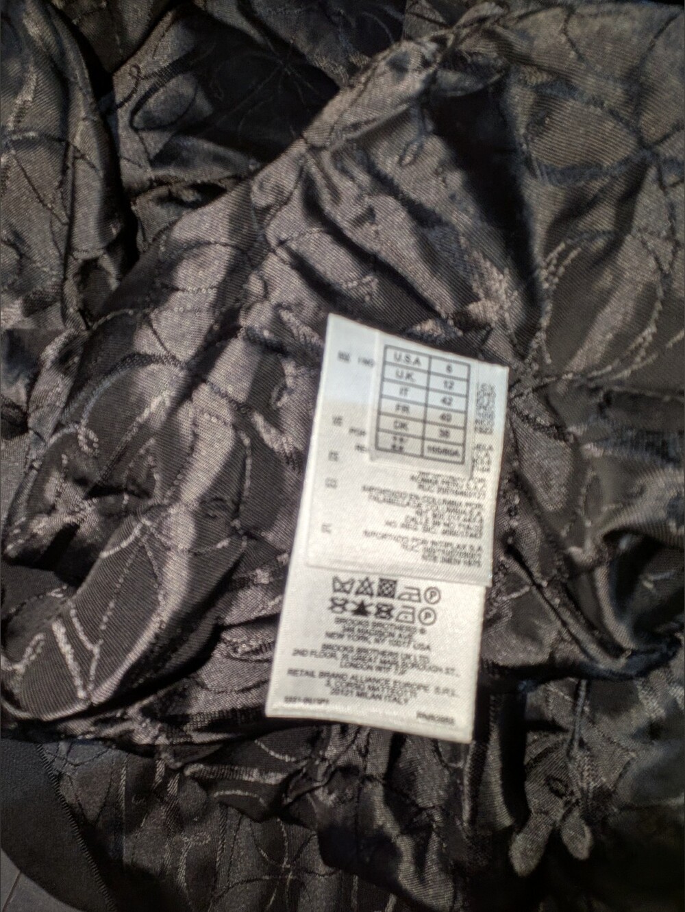 Brooks Brothers Black Blazer Classic Fit 100% Wool Size - Picture 4 of 9